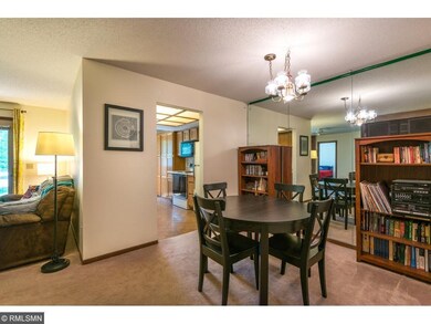View of the dining area and entrance to the kitche