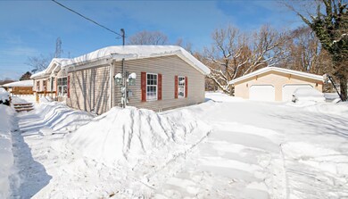 Garage and Walkway