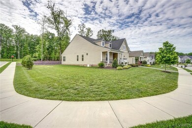 Sidewalks throughout the neighborhood make evening