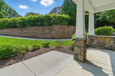 View of covered porch