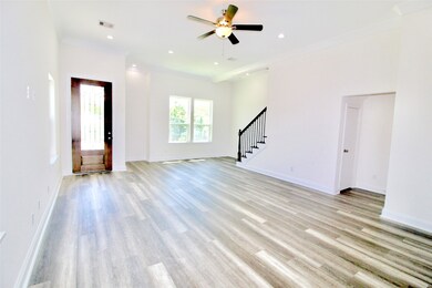 Another view of the living area. High ceilings!