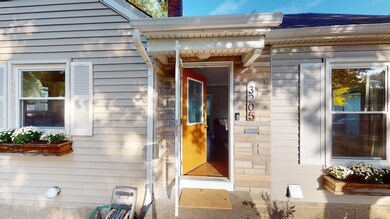 Charming front entry.