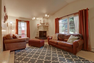Living Room W/Wood Burning Fireplace
