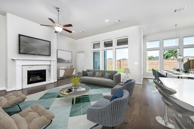 Inviting great room with natural light