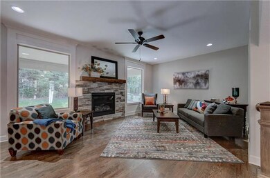 Natural light pours into open floor plan