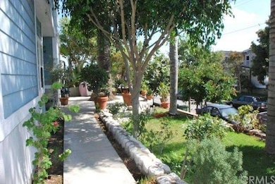 View of front garden and walkway.