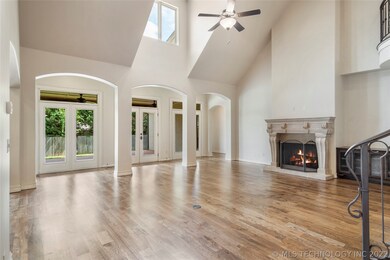 Great Room has several access doors to covered pat