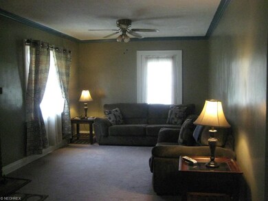 Large living room with fireplace