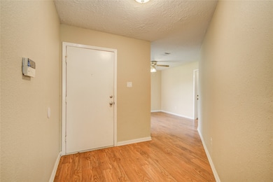 Front door entry has a walkway into dining room