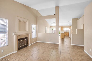 Living room as viewed from entry with large open k