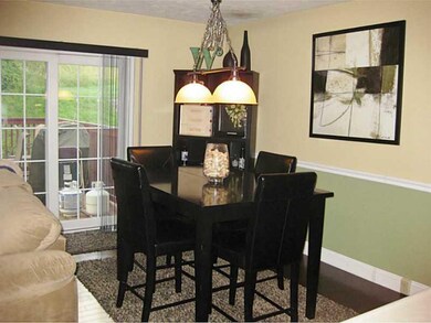 Dining Room. Dining room with sliding door leading