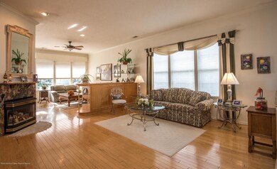 Multiple seating and entertaining areas
