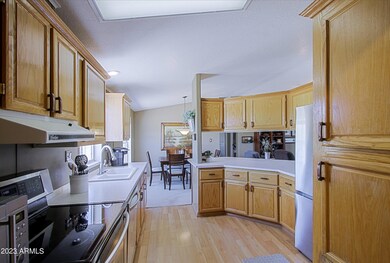Spacious kitchen with breakfast bar