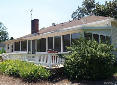 Right Rear View - Deck off Sun Room