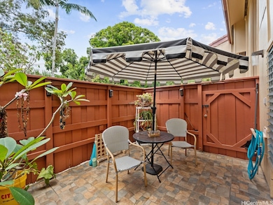 Spacious and private fully fenced ground floor pat