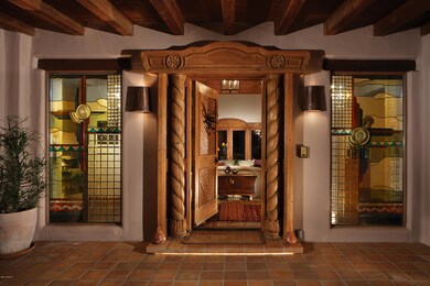 Hand Carved Front Door