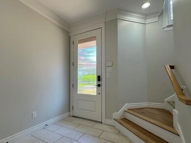 View of the front door from inside