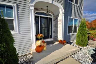 Hardscaping Pavers lead to custom Stone Entry