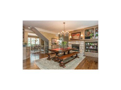 Spacious hearth with fireplace, built-in's and har