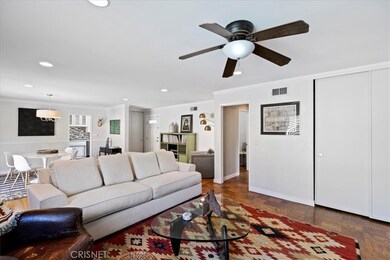 Living room into dining area and kitchen