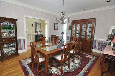 The banquet-sized dining room offers the perfect s