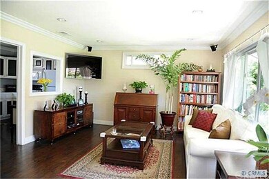 Living room is wired for surround sound