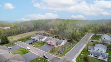 Bird's eye view of a heavily wooded area