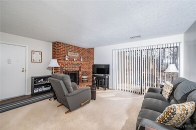 Carpet with fireplace