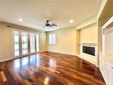 French door to backyard