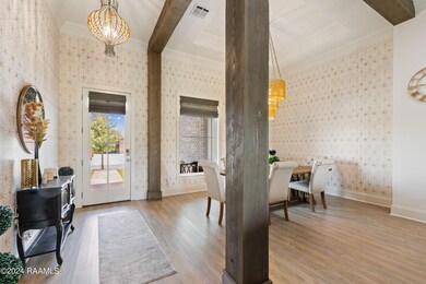 Entry way and dining room