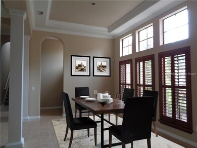 Virtually staged dining room