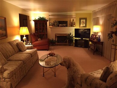 Beautiful large Living Room with decorative firepl