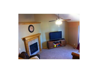 Inviting living room is perfect for entertaining.