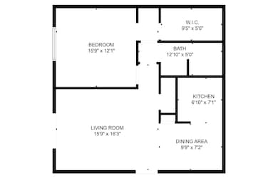 View of room layout