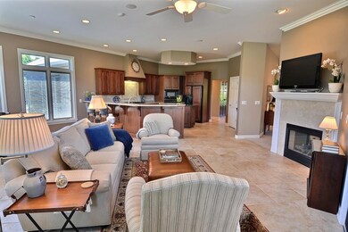 Hearth room leads out to a maintenance free deck a