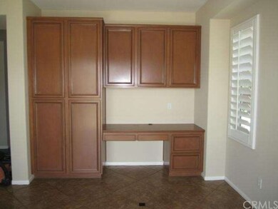 Menu desk and pantry in kitchen eating area