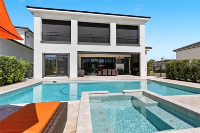 Spa View with Electric Screen Rolled Down
