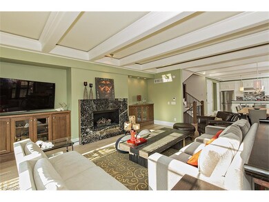 Easy living as the great room opens to the dining 
