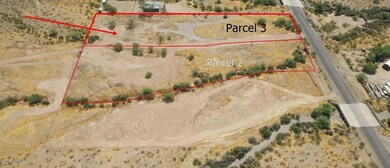 drone view west parcel 3 marked