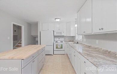 Kitchen with Large Butcher Block Island