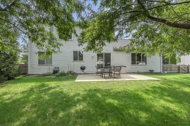 Large back patio