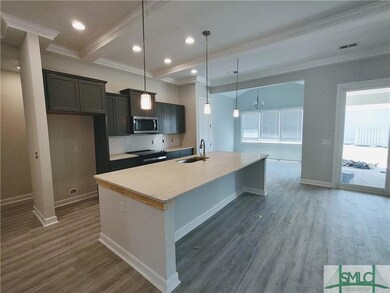 KITCHEN WITH HUGE ISLAND, PENDANT LIGHTING, UPGRAD