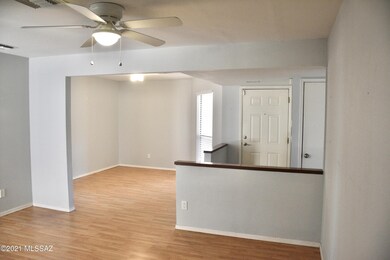 front door, front room