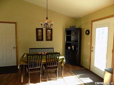 Dining Room. Dining room with patio door to the de