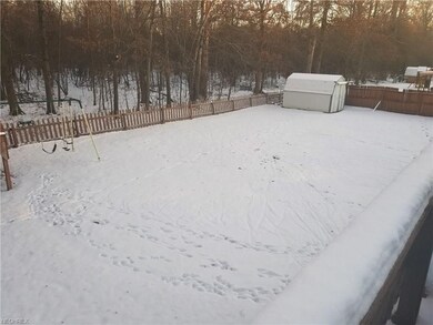 Backyard looking down from open deck