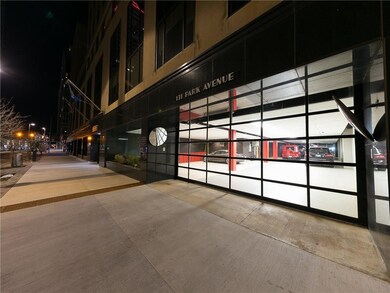 Onsite parking garage that you access by remote wi