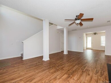 Great room with view into Dining room