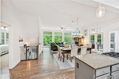 Here's a look from the front door. There is plenty of room to Navigate. That's a glimpse of the Master Bedroom on the main floor there to the left. We'll get back to that in a bit...