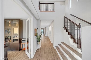 Entry way with high ceiling