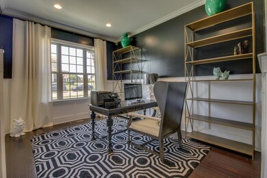 The Office has raised moldings to accentuate high ceilings, as well as plenty of natural light. 